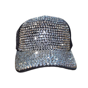 NEW Illuma Black Rhinestone Baseball Cap